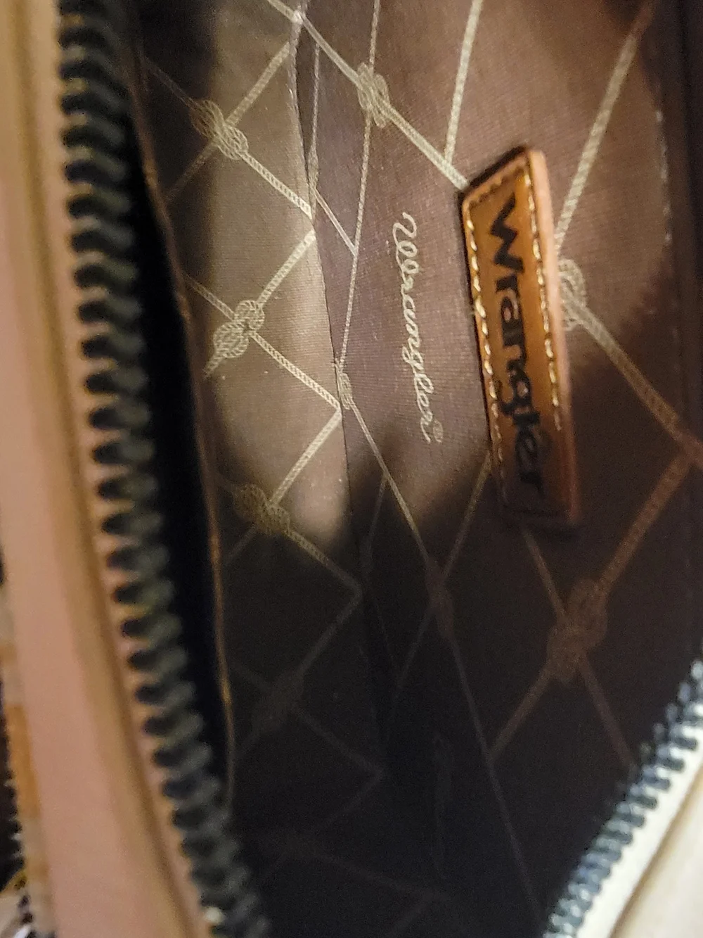 Wrangler Multicolor Chevron Pattern Zip Wallet